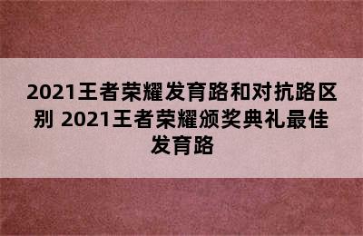 2021王者荣耀发育路和对抗路区别 2021王者荣耀颁奖典礼最佳发育路